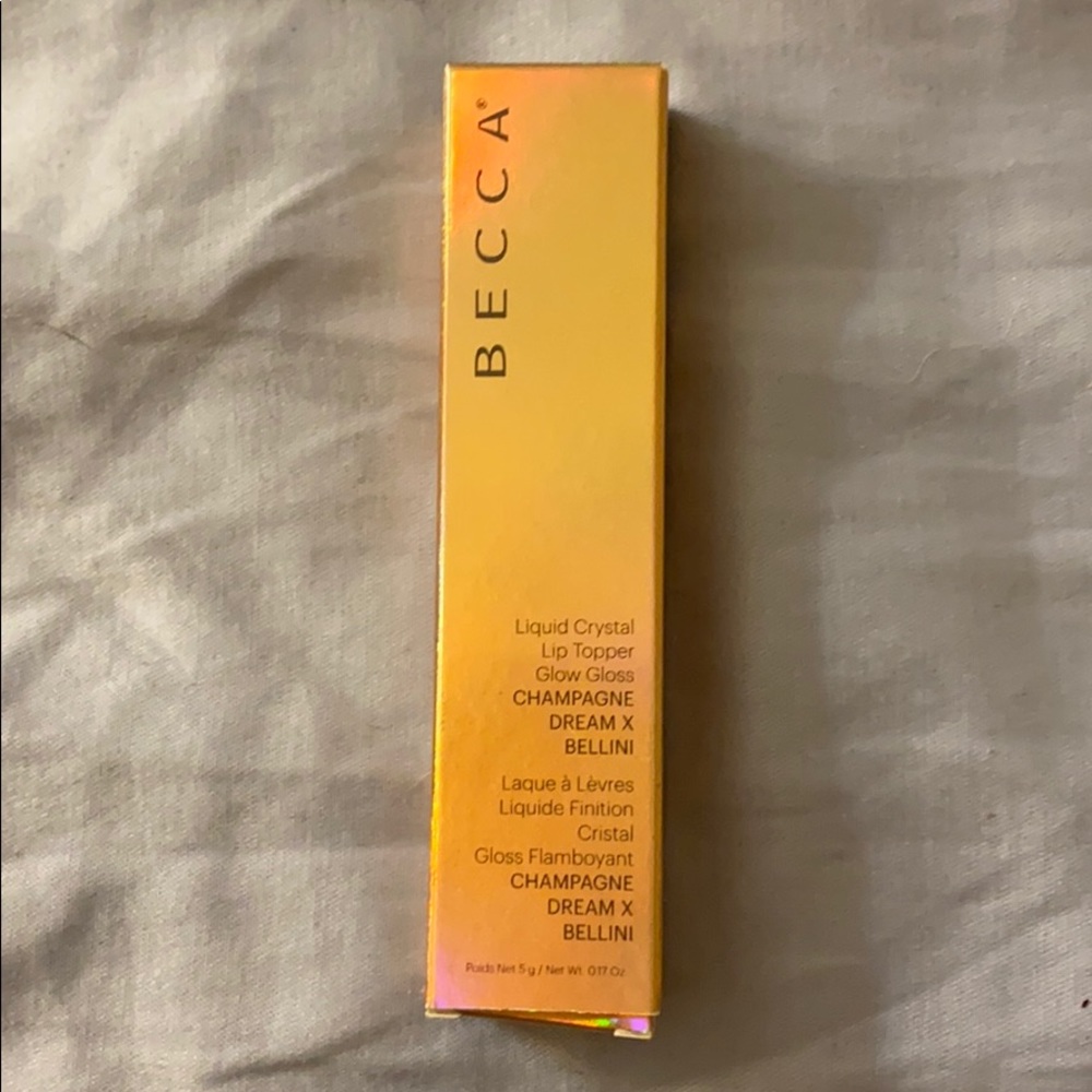 BRAND NEW BECCA champagne dream x Bellini lip glos